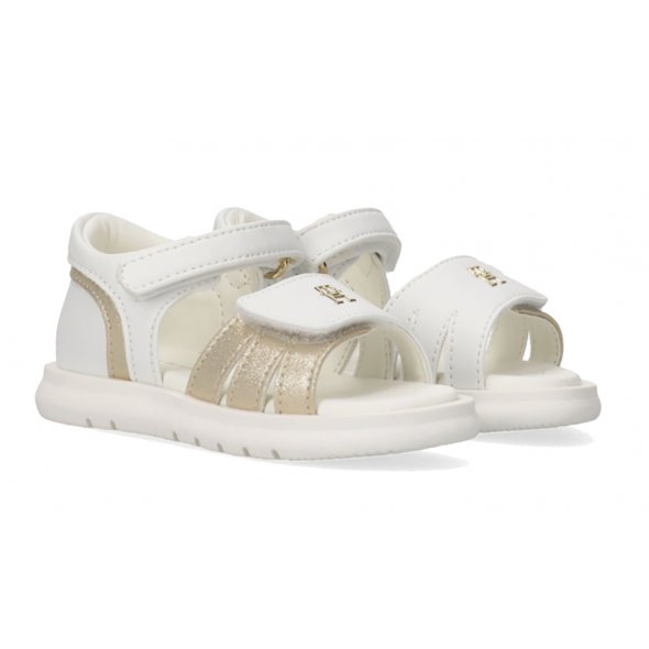 Tommy Hilfiger Kids Πέδιλο Για Κορίτσια T1A2-34273-0326 Λευκό/Χρυσό