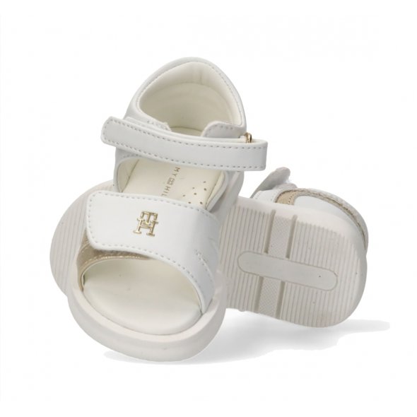 Tommy Hilfiger Kids Πέδιλο Για Κορίτσια T1A2-34273-0326 Λευκό/Χρυσό