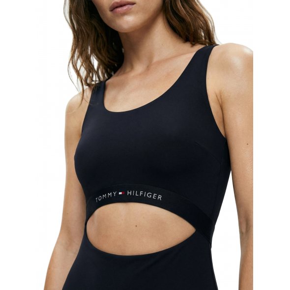 Tommy Hilfiger Γυναικείο Ολόσωμο Μαγιό UW0UW06367 C1G Μπλε