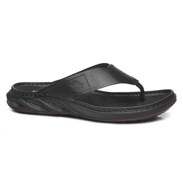 Pegada Ανδρική Δερμάτινη Σαγιονάρα 134103-05 Μαύρο