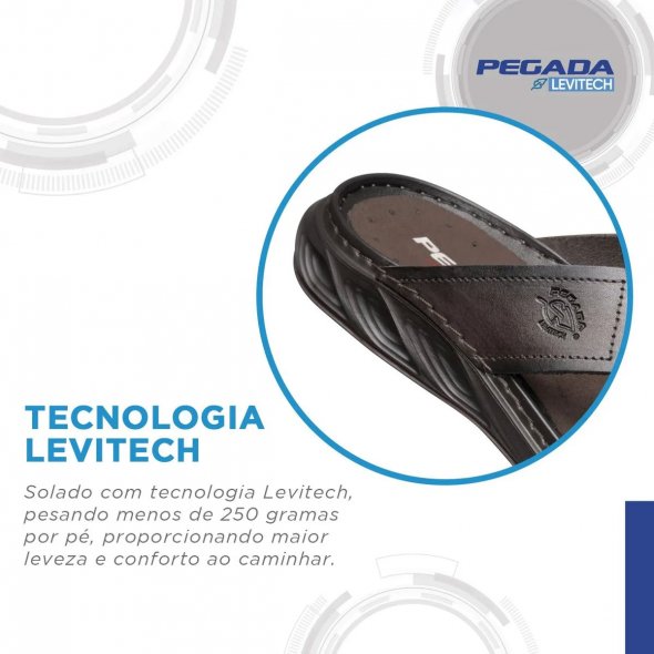 Pegada Ανδρική Δερμάτινη Σαγιονάρα 134103-05 Μαύρο