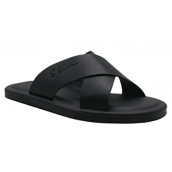 S.Oliver Ανδρική Παντόφλα 2177544 9999 Μαύρο