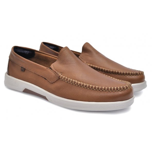 Pegada Ανδρικό Δερμάτινο Μοκασίνι 142304-01 ταμπά