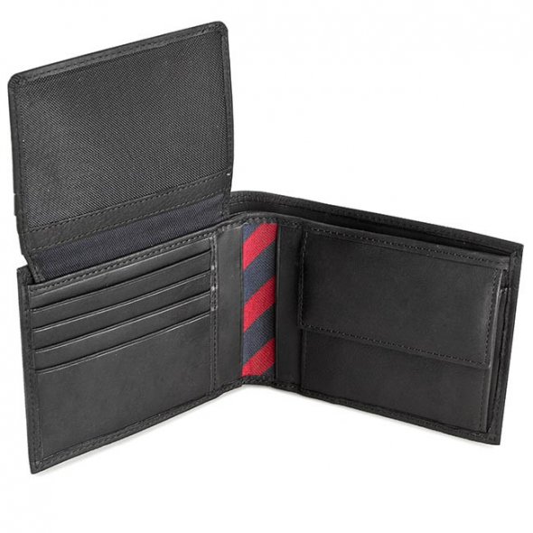 Tommy Hilfiger Johnson CC Flap And Coin Pocket AM0AM00660 002 Black