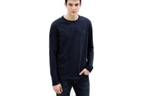 Timberland LS Dnstn RV Crew Slim A2BQ3 433 Navy