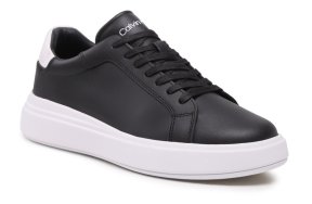 Calvin Klein Low Top Lace Up Lth HM0HM01016 0GP Black/White 