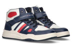 Tommy Hilfiger High Top Lace-Up/Velcro Sneaker T3B9-33108-1355 Y859 Μπλέ