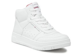 Tommy Hilfiger High Top Lace Sneaker T3X9-33122-1355 530 White