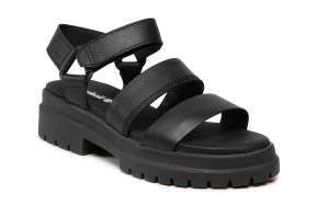 Timberland London Vibe Ankle Strap Sandal A29MV 001 Black Full Grain