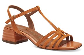 Tamaris Δερμάτινο Πέδιλο 1-28223-42 606 Orange