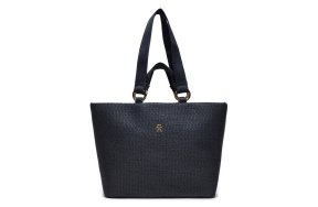 Tommy Hilfiger Γυναικεία Τσάντα TH City Mono Tote AW0AW17001 DW6 Μπλε
