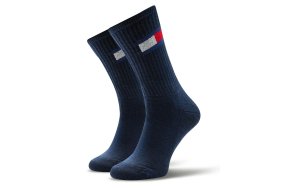 Tommy Hilfiger Σετ 2 Ζευγάρια Ψηλές Κάλτσες 701229940 001 Μπλε