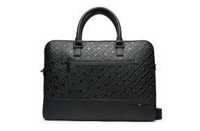 Tommy Hilfiger Monogram Computer Bag AM0AM12675 BDS Μαύρο