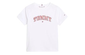 Tommy Hilfiger Kids Varsity Foil Reg Tee KG0KG08064 YBR Λευκό