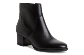 Tamaris Δερμάτινο Μποτάκι 1-25032-43 003 Black Leather