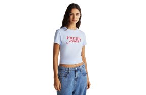 Tommy Hilfiger Γυναικείο T-Shirt DW0DW19447 C3Q Γαλάζιο