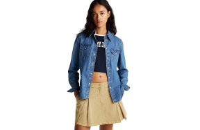 Tommy Hilfiger Γυναικείο Τζιν Πουκάμισο DW0DW19919 1A5 Μπλε