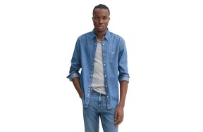 Tommy Hilfiger Ανδρικό Τζιν Πουκάμισο DM0DM21102 1A5 Μπλε