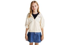 Tommy Hilfiger Kids Παιδική Ζακέτα Για Κορίτσια KG0KG08318 AEF Μπεζ