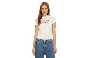 Tommy Hilfiger Γυναικείο T-Shirt DW0DW19447 YBL Λευκό