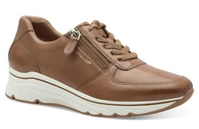 Tamaris Leather Sneaker 1-23711-42 348 Cognac Leather