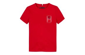 Tommy Hilfiger Παιδικό T-Shirt Για Αγόρια KB0KB09536 XLG Κόκκινο