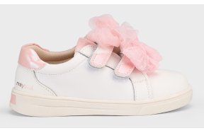 Mayoral Sneaker Για Κορίτσια 43618 Λευκό/Ροζ
