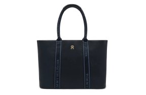 Tommy Hilfiger Γυναικεία Τσάντα Logotape Tote AW0AW17198 DW6 Μπλε