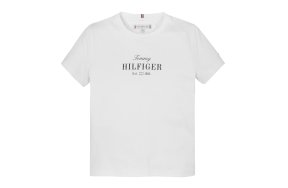 Tommy Hilfiger Παιδικό T-Shirt Για Κορίτσια KG0KG08524 YBR Λευκό