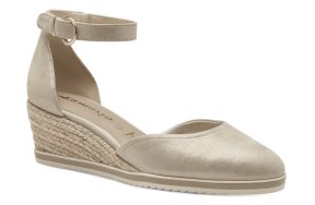 Tamaris Δερμάτινη Πλατφόρμα 1-22309-42 179 Champagne
