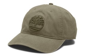 Timberland Cotton Canvas Baseball Cap A61UJ A58 Χακί