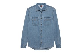 Tommy Hilfiger Ανδρικό Τζιν Πουκάμισο DM0DM21727 1A5 Μπλε