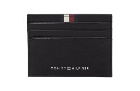 Tommy Hilfiger Δερμάτινη Θήκη Καρτών AM0AM13338 BDS Μαύρο