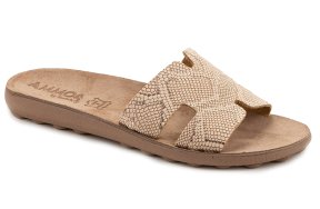 Fantasy Sandals Violeta S420 Rosegold Lizard