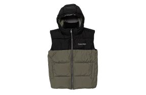 Calvin Klein Παιδικό Αμάνικο Μπουφάν ΙΒ0ΙΒ02535 LDY Χακί/Μαύρο