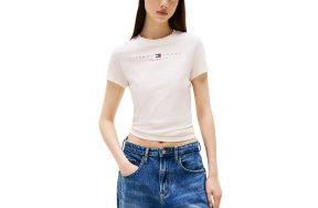 Tommy Hilfiger Γυναικείο T-Shirt DW0DW21422 YBH Μπεζ