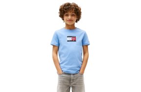 Tommy Hilfiger Παιδικό T-Shirt Για Αγόρια KB0KB09725 C14 Γαλάζιο