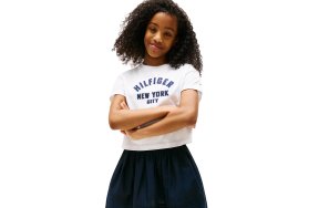 Tommy Hilfiger Παιδικό T-Shirt Για Κορίτσια KG0KG08635 YBR Λευκό