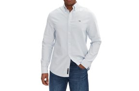 Tommy Hilfiger Ανδρικό Πουκάμισο Regular Oxford Shirt DM0DM21298 C3Q Γαλάζιο