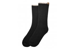 Ugg Γυναικείες Κάλτσες Marleny Whipstitch Crew Sock BKCRM Μαύρο