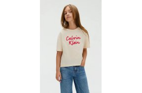 Calvin Klein Παιδικό T-Shirt Για Κορίτσια IG0IG02973 PGB Μπεζ