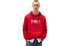 Tommy Hilfiger Ανδρικό Φούτερ DM0DM22144 XLE Κόκκινο