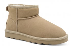 S.Oliver Γυναικείο Δερμάτινο Μποτάκι Flat 5-26351-41 400 Μπεζ