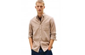 Tommy Hilfiger Ανδρικό Κοτλέ Πουκάμισο DM0DM22021 AFE Taupe