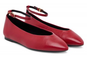 Tamaris Δερμάτινες Μπαλαρίνες 1-22161-45 500 Κόκκινο