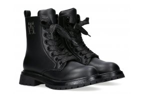 Tommy Hilfiger Μποτάκι Flat T3A5-34154-1355 999 Μαύρο