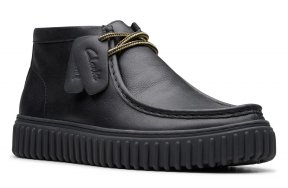 Clarks Ανδρικό Casual Μποτάκι Torhill Hi 26178264 Black Leather