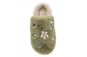 Adam's Παντόφλα Σπιτιού 896-25501-29 Πράσινο