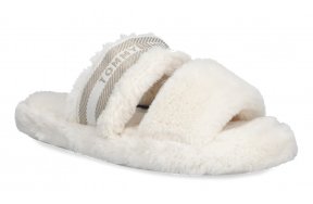 Tommy Hilfiger Γυναικείες Παντόφλες Σπιτιού FW0FW08854 YBH Λευκό