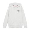 Tommy Hilfiger TH Logo Full Zip Hoodie KB0KB08710 P1N New Light Grey Heather